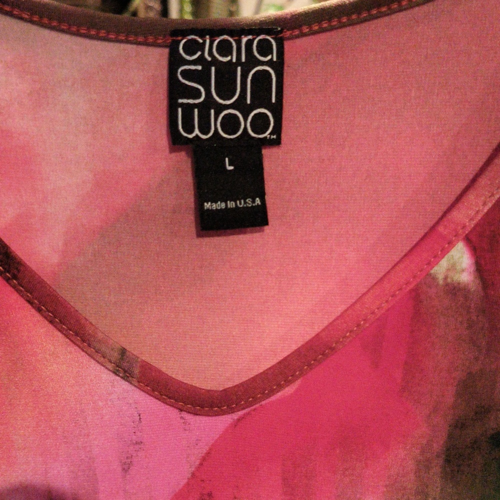 FINAL PRICE Clara Sunwoo Red Blush Top Size Large